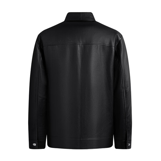 
Navigare Italian small sailboat men's genuine leather leather jacket 2025 autumn new top leather jacket casual simple jacket dark night L