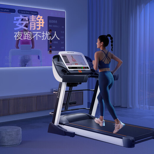 Yijian Treadmill Home Use 18-speed Electric Slope Hydraulic Folding Noise Reduction and Shock Absorption Indoor Sports and Fitness Equipment 8096 15.6-inch Color Screen Single Function/260Jin Jin equals 0.5kg Large load-bearing