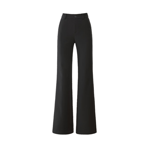 Yiyang (ESE-Y) Austrian velvet boot-cut pants for women 2025 winter new high-waisted flared velvet pants black petite 28