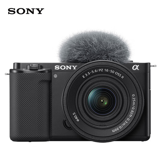 Sony (SONY) ZV-E10K half-frame mirrorless camera, skin-beautifying photo, precise focus, VLOG APS-C format, zve10 ZV-10 ZV-E10K black set, free 128G card + leather case + camera bag, official standard configuration