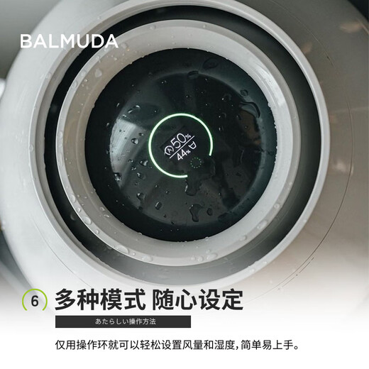 BALMUDA intelligenter, nebelfreier Luftbefeuchter, Schlafzimmer, Heimbüro, Klimaanlage, Begleiter, Luftbefeuchter, nebelfrei, High-End-Konstantfeuchtigkeitsreinigung, Silberionen-Regen