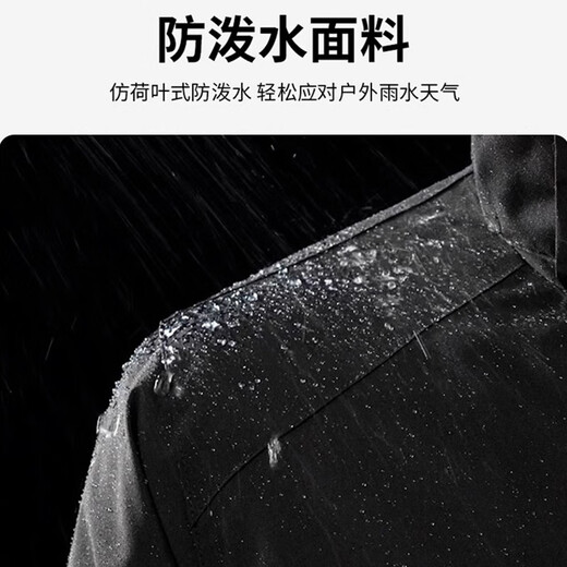 W.xuan men's winter jackets with velvet, thickened, cold-proof, warm, waterproof and windproof outdoor cotton jackets for men