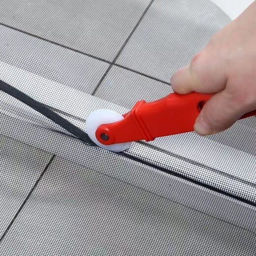 Encrypted and thickened good material white window screen net breathable anti-mosquito aluminum alloy plastic steel nylon window screen net self-installation home 1 meter long encrypted version - only window screen 0.6 meters wide