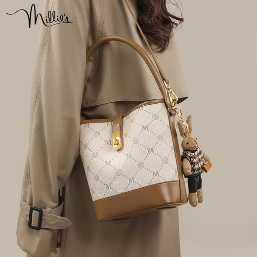 Miaoli bag women's bag casual bucket bag light luxury brand crossbody handbag birthday gift high-end gift for girlfriend and wife