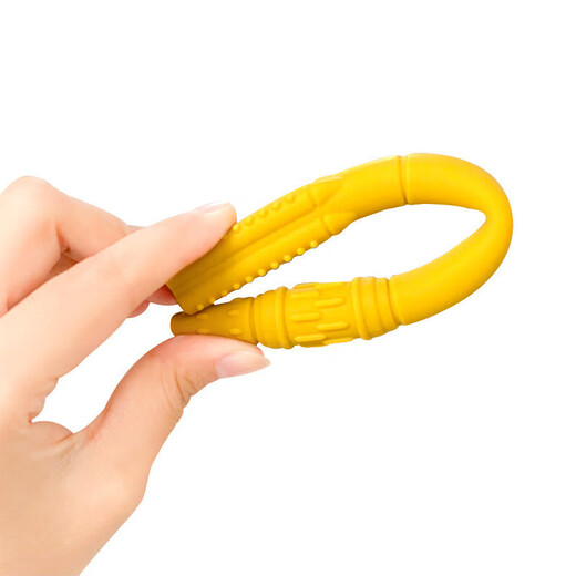 Rocket Silicone Teether Food Grade Hollow Tube Baby Oral Molar Stick Bite Glue Can Be Boiled Dark Pink 1 Pack