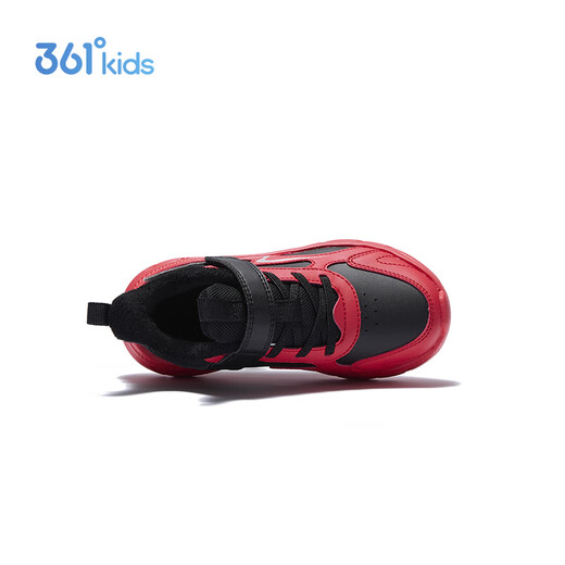 361 Children's Cotton Shoes 2025 Winter Light Cushioning Plus Velvet Warm Sports Running Shoes for Men, Women, Small, Medium and Large Children Black 32