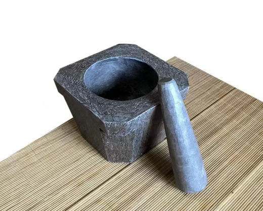 Yusenyi stone fish bait household bluestone grinder grinder garlic press natural garlic paste machine stone pounder size Big Mac outer diameter 2425CM 2425ml Big Mac outer diameter 2425CM