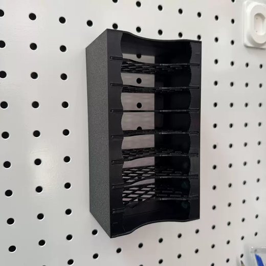 Yusenyi round hole metal hole plate accessories, data cable storage box, adjustable compartment storage box, hole diameter 6, hole spacing 25mm black, 6 layers, hole diameter 6, hole spacing 25mm black