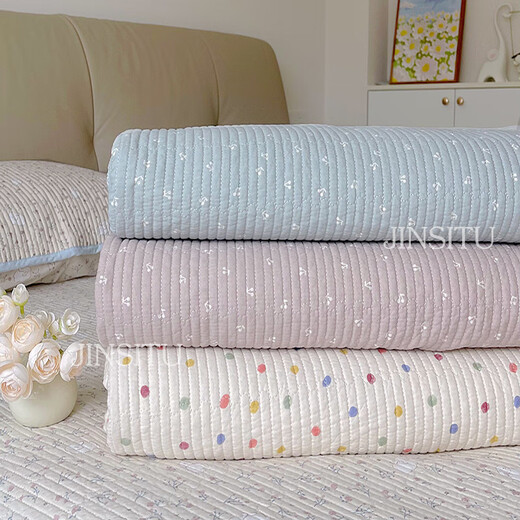 Fantasy bed sheet three-piece set quilted bed cover single piece tatami kang cover single 2025 new style for all seasons spring breeze purple single bed cover 90 200cm (crib recommended)