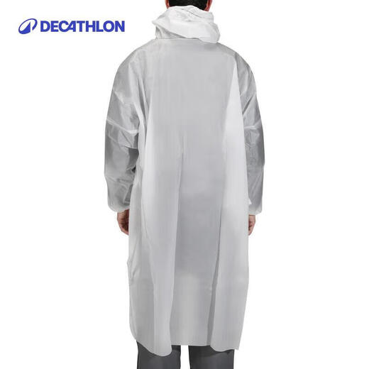 Decathlon fishing folding raincoat for adults transparent long full body waterproof portable men and women outdoor non-disposable-1803104