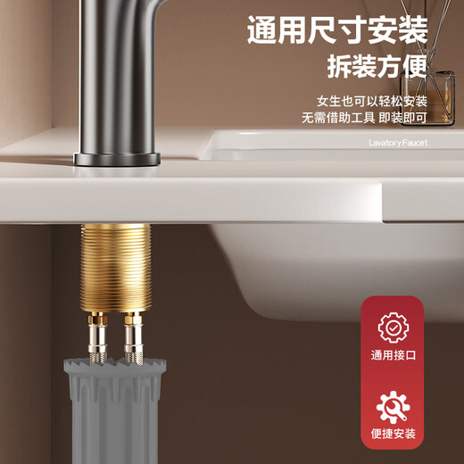 KEGOO faucet wash basin hot and cold bathroom bathroom counter basin stainless steel wash basin faucet K1011