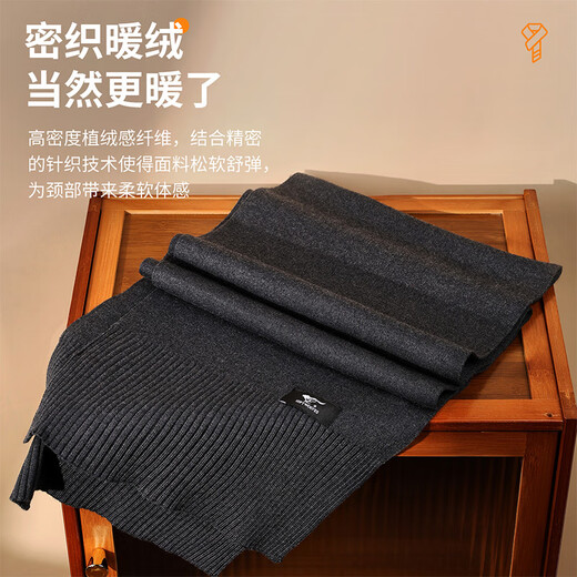 SEPTWOLVES Red Scarf Men's 2025 Winter New Solid Color Wool New Year's Christmas Warm Scarf Gift Box for Men Big Red Exquisite Gift Box + Ghostwritten Greeting Card
