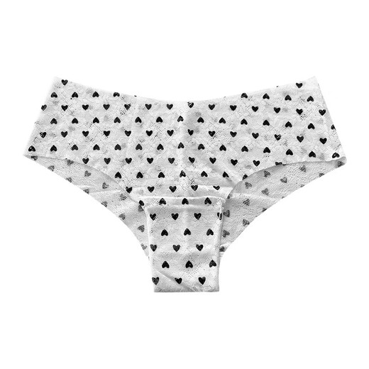 Universal rejects embarrassment, sexy pure lust style lace underwear for women, seamless breathable low-waist briefs, pink cherry, 12% off for purchases of 5 pieces M