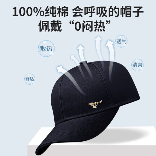 Septwolves hat men's baseball cap men's peaked cap men's hat casual outdoor sun hat sports hat royal blue gold label 95% of people choose