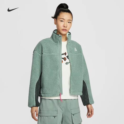 Nike women's outdoor warm jacket winter new jacket NIKE ACG THERMA-FIT ADV HV4706 364 earth green/seaweed green/foam mint green XS