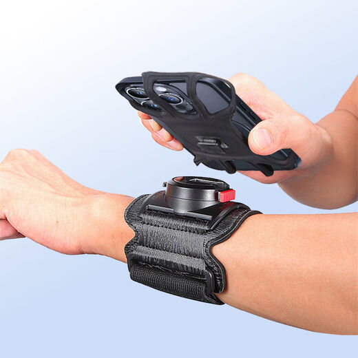 Mo Peng wrist mobile phone holder new high-end metal frame driver disassembly electric bicycle rider arm bag 01 wrist style + 1 square buckle (short strap) recommended for summer