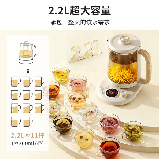 Small quality health pot 2.2L large capacity flower teapot tea kettle constant temperature kettle electric kettle office insulation tea kettle YSH09A