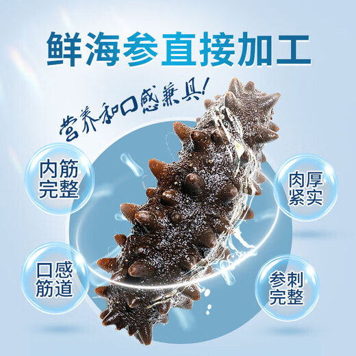 Xiaobing sea cucumber Double Eleven special offer Ready-to-eat sea cucumbers, fresh sea cucumbers and Liao sea cucumbers, no soaking, individually packaged and ready to eat, 100 yuan off a single bag, get 1 bag, 10-12 pieces/Jin Jin is equal to 0.5 kg