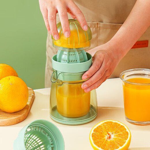 Meizhikou orange juice press manual juicer small household residue juice separation orange juice cup portable