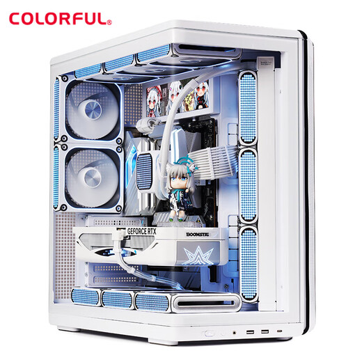 Colorful Ultra 285K RTX5090D/5080 Vulcan flagship graphics card gaming desktop overclocking e-sports Ai computing host DIY assembly machine computer complete machine U9 285K+RTX5090D v2丨Vulcan White