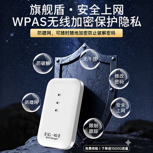 咖柠绮随身wifi2025款移动无线网络wifi-6三网全国通用无限高速流量家用携带上网卡智能超长续航车载路由 【光纤版】78核提速7999%-送1500G