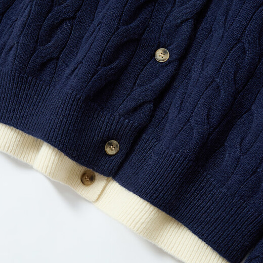 Jinju 2025 new autumn style 100% pure wool knitted cardigan sweater for women high-end temperament niche sweater jacket top