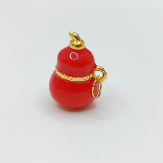 18K Gold Color Gourd Pendant Star Pendant for Girlfriend, Wife, Birthday Gift, Children's Day Gift Necklace for Women, Orange