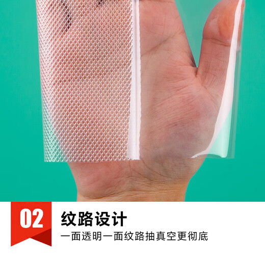 Wangnuo vacuum food bag household texture fresh-keeping Wangnuo pumped rice dumplings dry goods bacon preservation sealed plastic transparent seal mesh packaging bag extra thick no pick machine 30*40cm*50 pieces