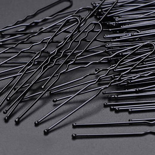 Jian Yingshu black U-shaped hairpins 150 hairpins, ball head hair magic tool to fix invisible one-word clips