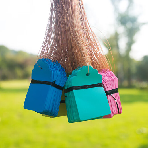 100 pieces of hang tags, plant signs, tree signs, classified color cards, plastic, waterproof, light-fast, non-fading P 5*7cm white, 100 pieces