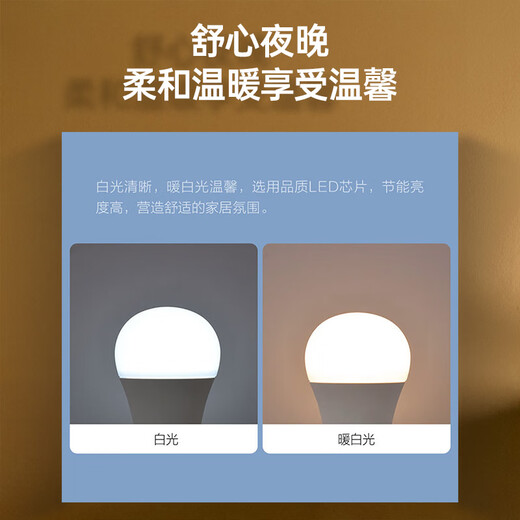 OPPLE LED bulb bulb E27 screw commercial high-power factory industrial and mining lamp chandelier 6500K incandescent lamp 50W white light floor lamp