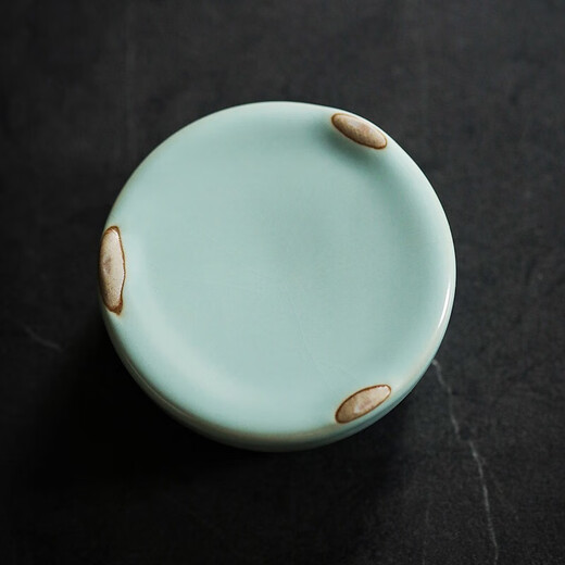Ru kiln tea drain ceramic hole integrated tea filter tea set accessories ceramic tea separator tea filter tea god Ru kiln Qingyun tea drain