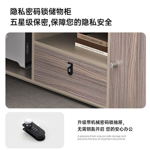 Mutini boss office desk and chair combination manager table president supervisor table simple modern executive desk table office boss table 1.8 m supervisor table short cabinet