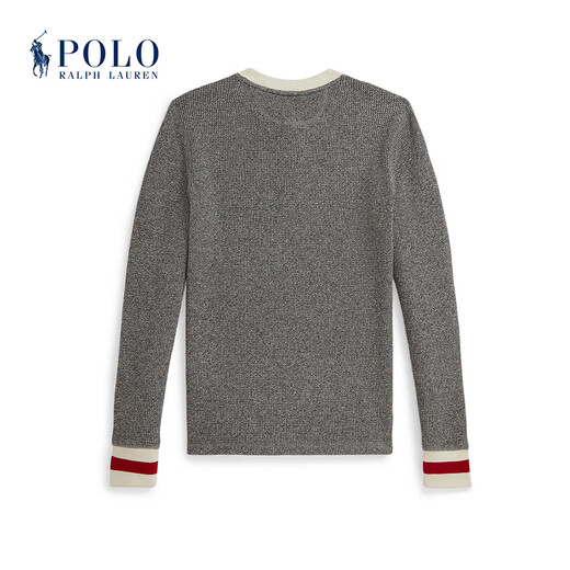 Polo Ralph Lauren Boys' Fall 25 Waffle Knitted Cotton Henley RL43858 020-Gray 90 (2)