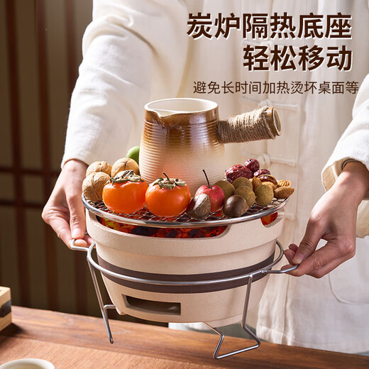 Suncojia tea-making stove set around the stove charcoal barbecue stove carbon tea pot pot ceramic tea cup mud stove earthenware stove OCC