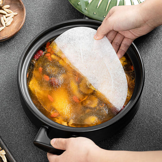 Yong Huan Oil-Absorbing Paper Food Special Kitchen Cooking, Stewing and Drinking Soup Used to De-Fry and Edible Oil-Filtering Paper Film. Total of 240 pieces of soup-making oil-absorbing paper save 32 yuan