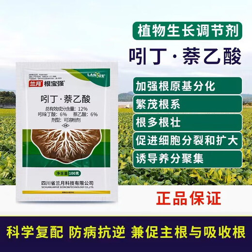 Lan Yue Gen Bao Qiang 12% Indole Butyric Acid Naphthalene Acetic Acid Promotes Rooting for Seedlings Transplanting and Cuttings Strong Rooting Powder 100g