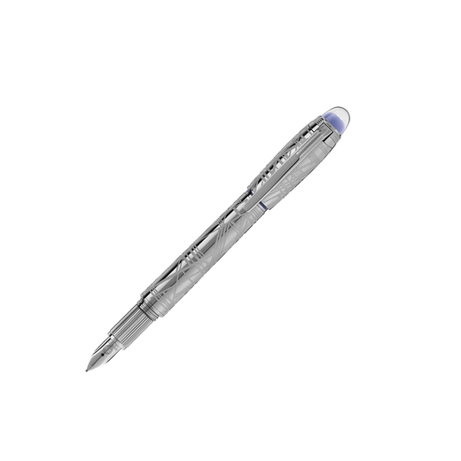 Montblanc (MONTBLANC) StarWalker Series Blue Star Metal Special Ink Pen M Tip 130219 Men's New Year Gift
