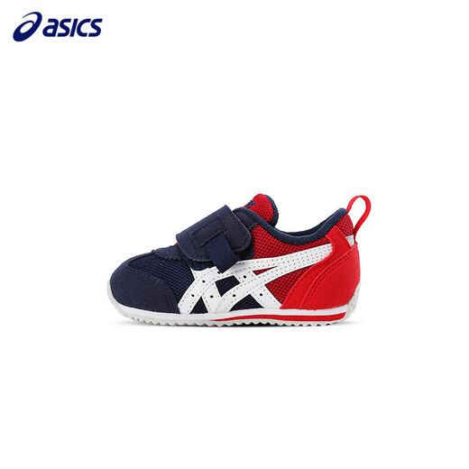 Asics children's shoes baby toddler shoes 13 years old breathable mesh boys and girls Japan 401_black red 22.5