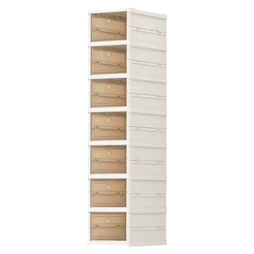 Yusenyi transparent shoe box storage box household door folding shoe cabinet multi-layer simple shoe rack rental shoe storage artifact 1 column 3 layers 3 doors 1 column 3 layers 3 doors