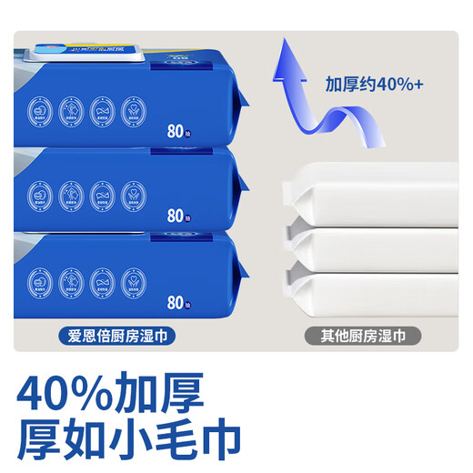 Ion times kitchen wipes 80 pumps * 5 packs of kitchen paper kitchen degreasing wipes kitchen paper towels non-roll paper