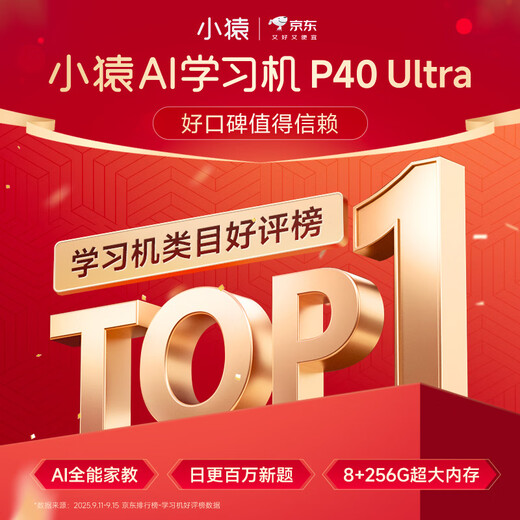 Xiaoyuan AI Learning Machine P40Ultra National Subsidy Province 1400 AI Full Scenario Learning Diagnosis All-Purpose Tutoring Training Machine Tablet Eye Protection Screen 12.3 inches 8+8+256