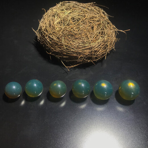 Mouth ten-leaf Mexican blue amber natural 5A water purification, no impurities and no cracks, single transparent round beads, loose beads, naked beads, hole beads, bucket beads 18mm