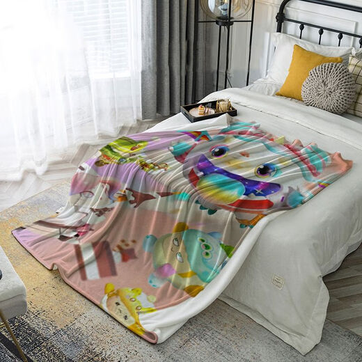 Eggman Party Cartoon Anime Flannel Blanket Dormitory Sheet Bed Blanket Children Baby Nap Blanket DZPD-1 70cm*100cm X Leg Cover Blanket