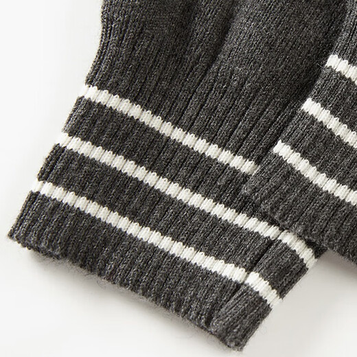 CHOCOOLATE it women's sweater women's college style navy collar streamer sweater women's autumn and winter new inner layering short top off-white M