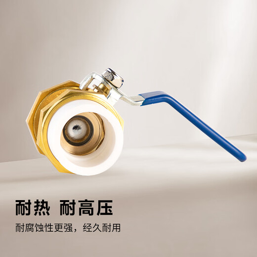 Wawaston PPR ball valve tap water pipe connection valve switch 4 points white hot melt double union large flow ball valve