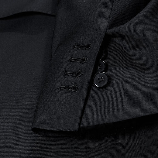 Guillaume de Mons imported VBC Australian pure wool suit suit men's business formal dress groom wedding dress suit complete set for men black top + trousers 50 tops and trousers size please note