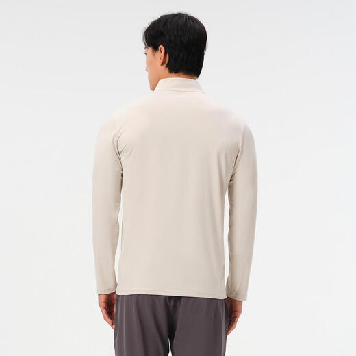 Pelliot outdoor sports and leisure clothing Toray surface running quick-drying cycling jersey thin quick-drying long-sleeved moisture-wicking breathable and comfortable pumice gray M