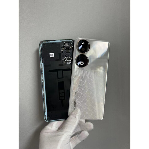 Second-hand disassembled back cover original glass back cover Honor 90/90pro back case battery cover rear screen case Honor 90pro back cover Ice Feather Blue 99 new case