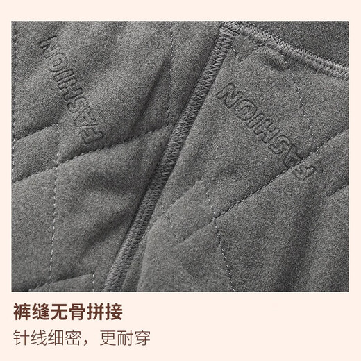 马克华菲（MARK FAIRWHALE）男女童棉服校服神器冬季内搭中大童棉裤加绒加厚儿童冬 纯色深灰 160